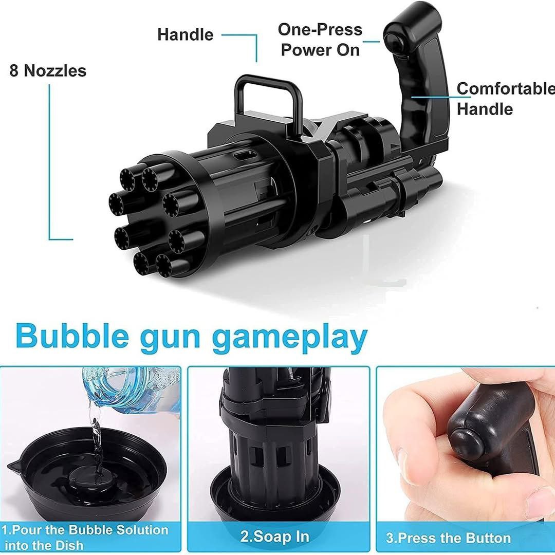 Electric Bubble Blaster Toy for Kids – Battery Operated | Holi, Birthday & Party Fun
